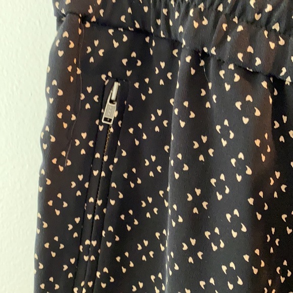 NWT 2013 A.L.C. Silk Black/Tan Drawstring Pants Women's Large - Picture 6 of 15